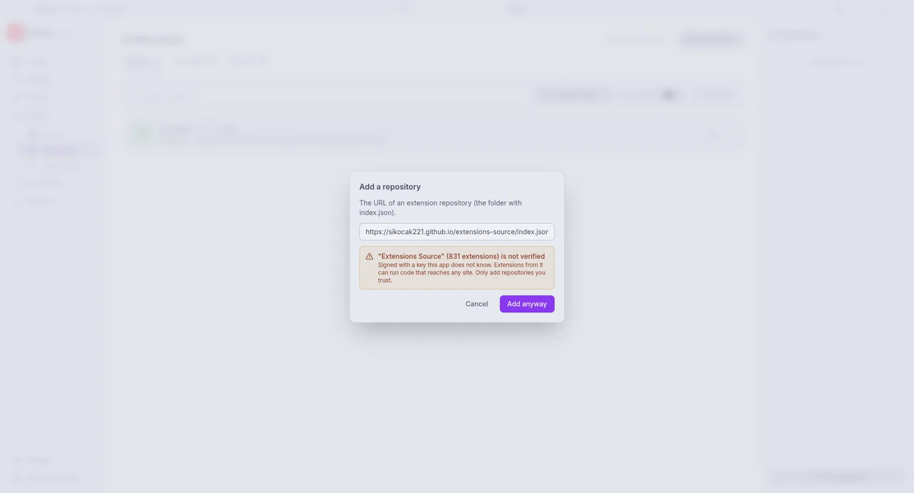 Adding a repository whose key you do not know yet