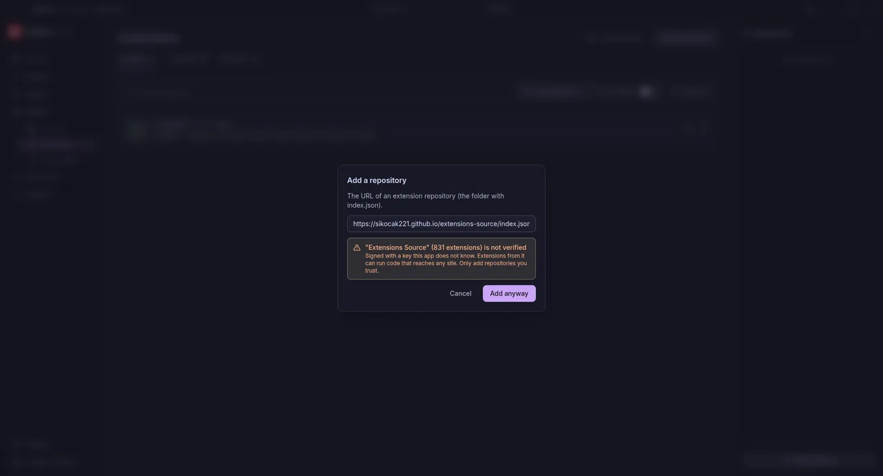 Adding a repository whose key you do not know yet